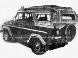 Кузов-укрытие из стеклопластика для автомобиля УАЗ-469 