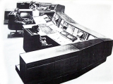 Трехсекционный Пульт управления для центрального диспетчерского поста «Ленэнерго»  для трех операторов. 1975 г.